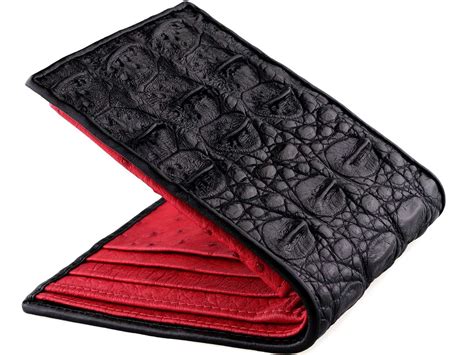 Black Crocodile Leather Wallet 